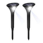 Solar Pathway Lights Outdoor Motion Activated 2 Pack Warm Cool White 0