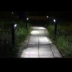 Solar Pathway Lights Outdoor Motion Activated 2 Pack Warm Cool White 2