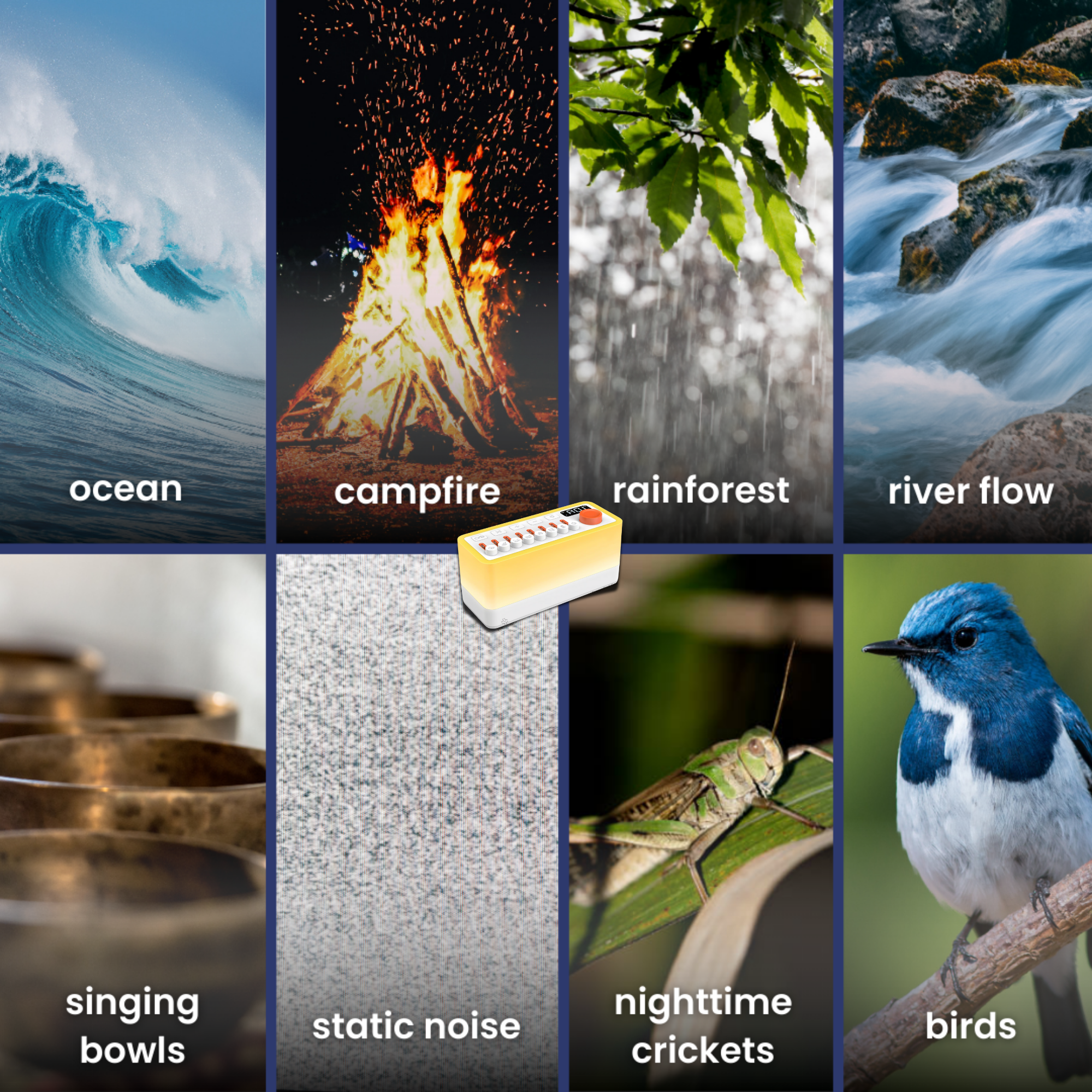 Sound Machine for Sleep - Best White Noise Machine with 10 Soothing Sounds 1