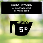 Squirrel Proof Bird Feeder – Durable Weight-Activated Design for Backyard Birds | 5 lbs Capacity 7