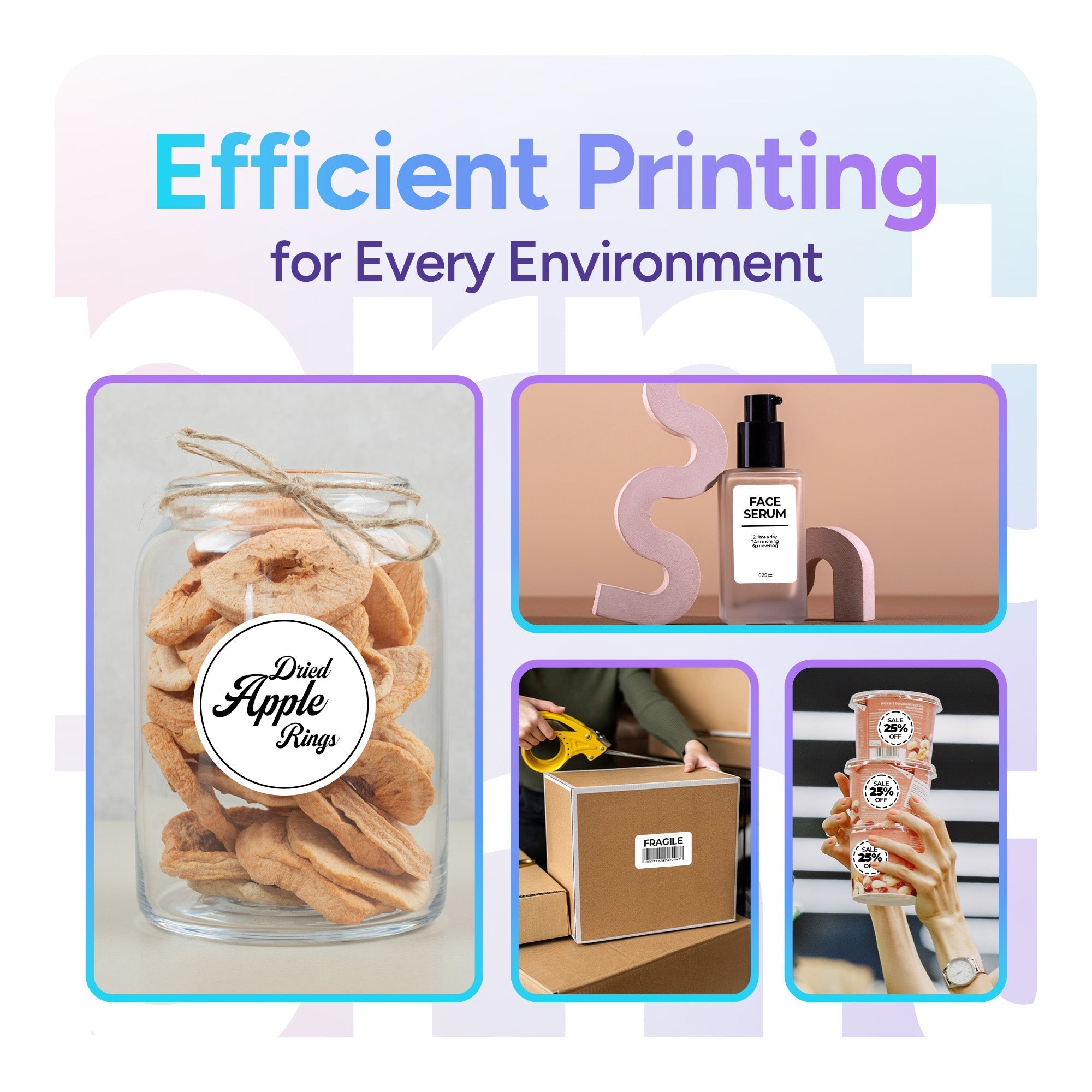 Thermal Label Printer Portable Bluetooth High-Quality Craft and Business Labels 3