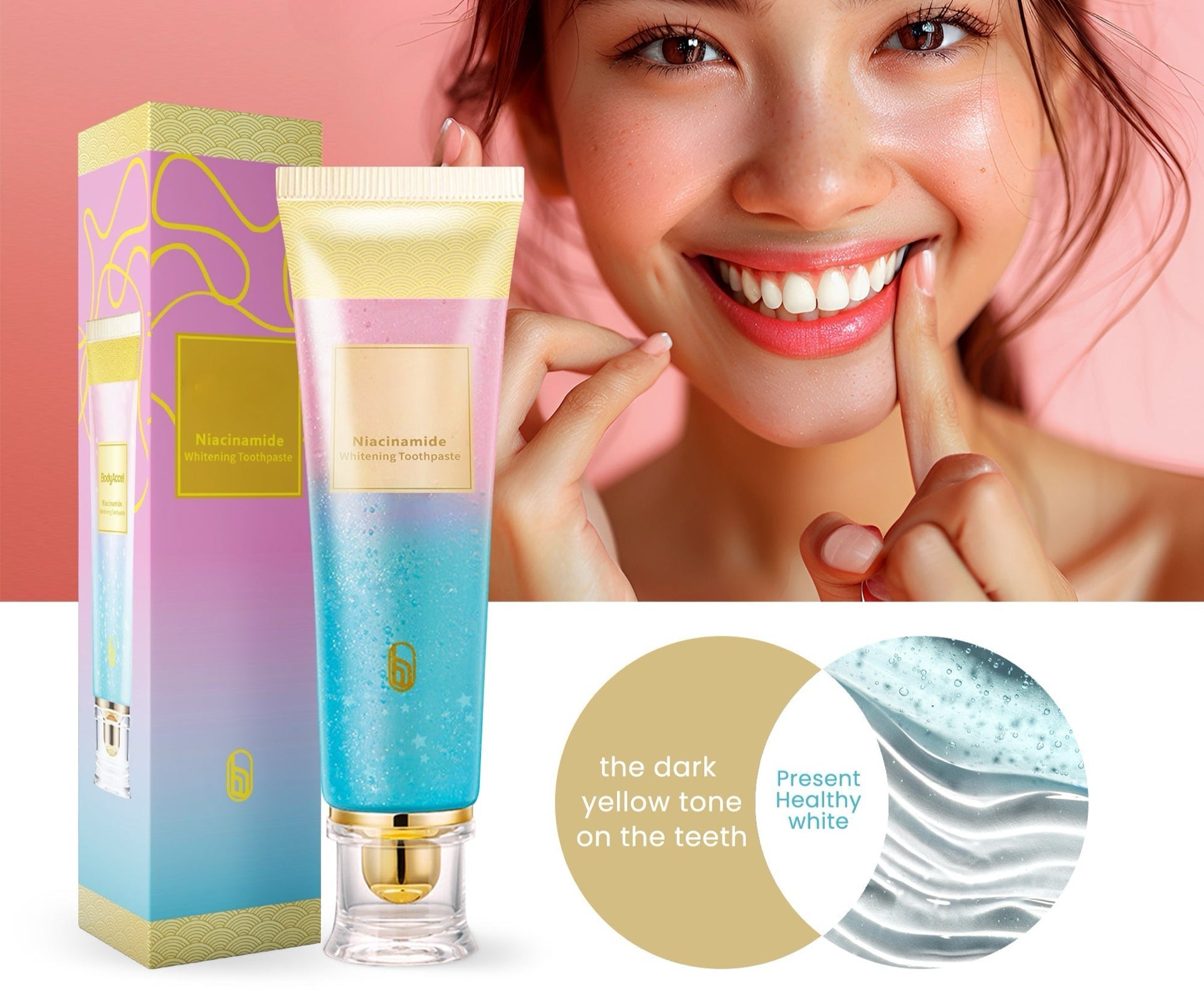 Triple Whitening Toothpaste with Niacinamide for Brighter Smile 6