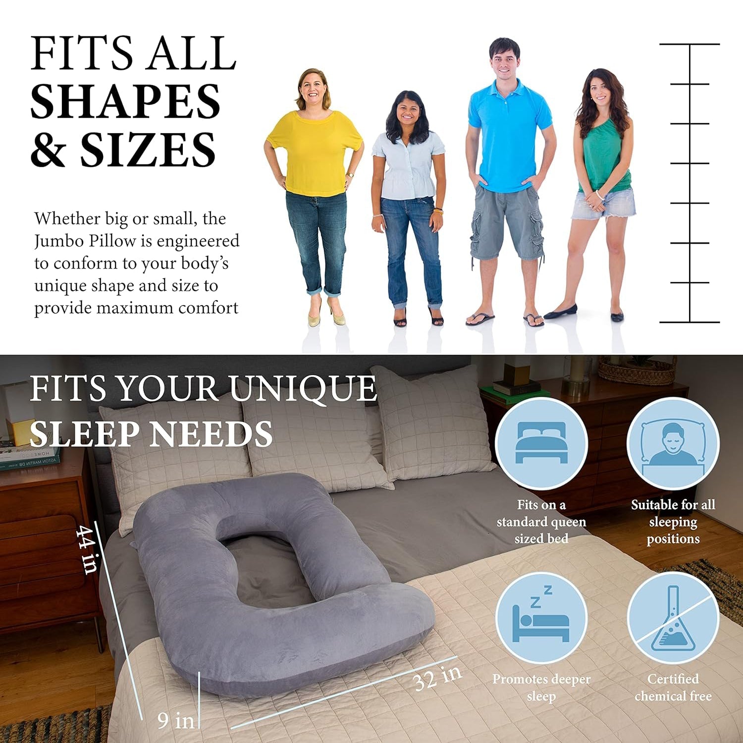 U Shaped Full Body Maternity Pillow for Pregnant Women 3