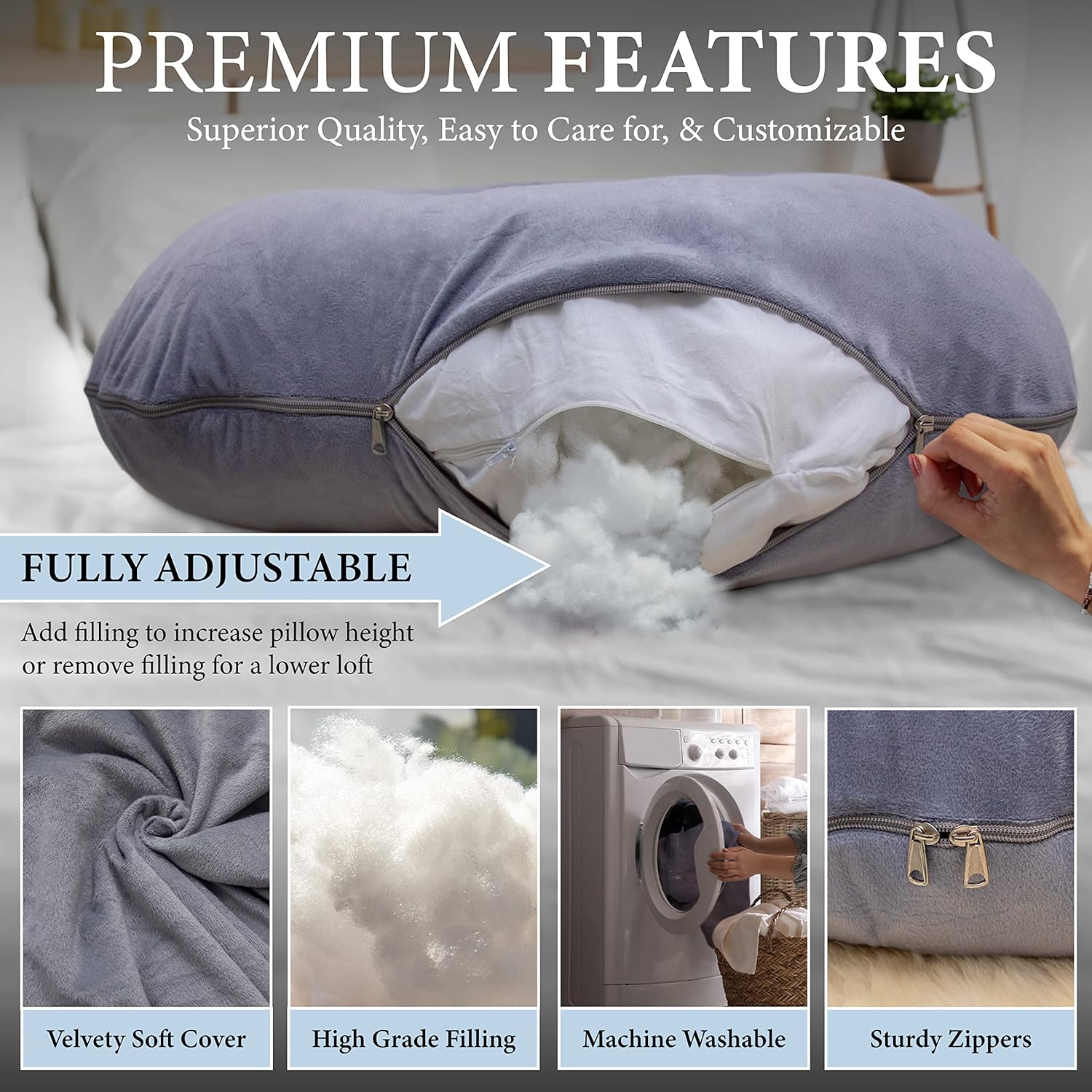 U Shaped Full Body Maternity Pillow for Pregnant Women 4