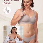 Ultra Soft Seamless Nursing Bra YN21 - Best Nursing Bra & Pumping Bra for M5 Pump Comfort - Trendyhousehold.co