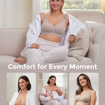 Ultra Soft Seamless Nursing Bra YN21 - Best Nursing Bra & Pumping Bra for M5 Pump Comfort - Trendyhousehold.co