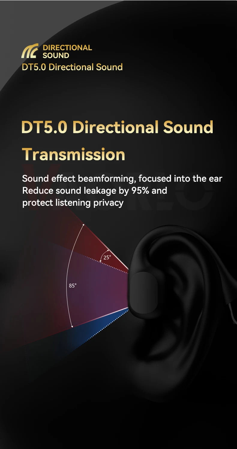 Waterproof Bone Conduction Headphones Bluetooth 5.4 with 32GB MP3 Player for Sports 9