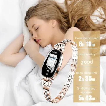 Waterproof Smart Fitness Bracelet for Women – Heart Rate & Blood Pressure Monitor | Stylish Health Tracker 4