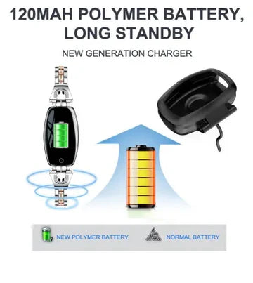 Waterproof Smart Fitness Bracelet for Women – Heart Rate & Blood Pressure Monitor | Stylish Health Tracker 8