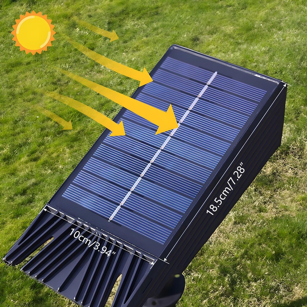 Waterproof Solar LED Multi-Zoom Spot Light Outdoor Landscape Lighting 4