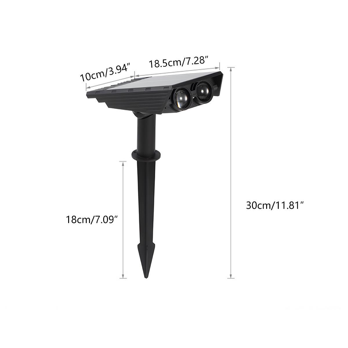 Waterproof Solar LED Multi-Zoom Spot Light Outdoor Landscape Lighting 8