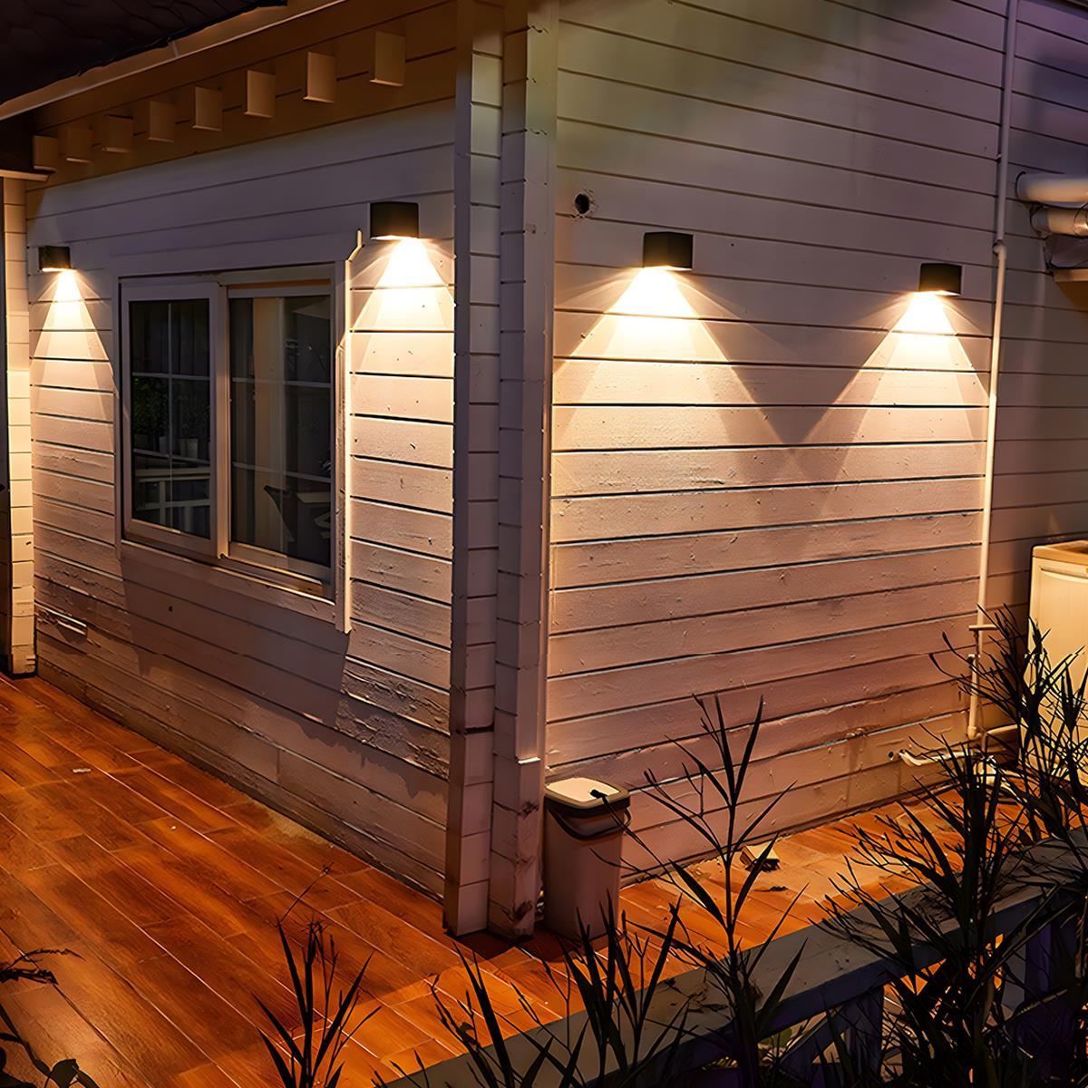 Waterproof Up and Down LED Outdoor Wall Sconce Modern Lighting Fixture 5