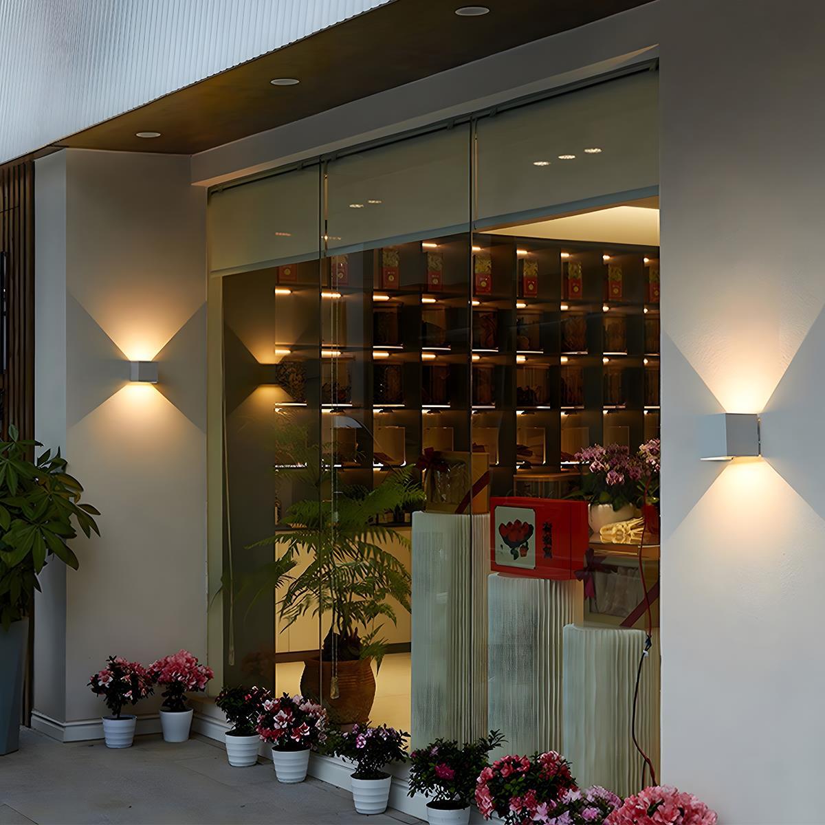 Waterproof Up and Down LED Outdoor Wall Sconce Modern Lighting Fixture 9