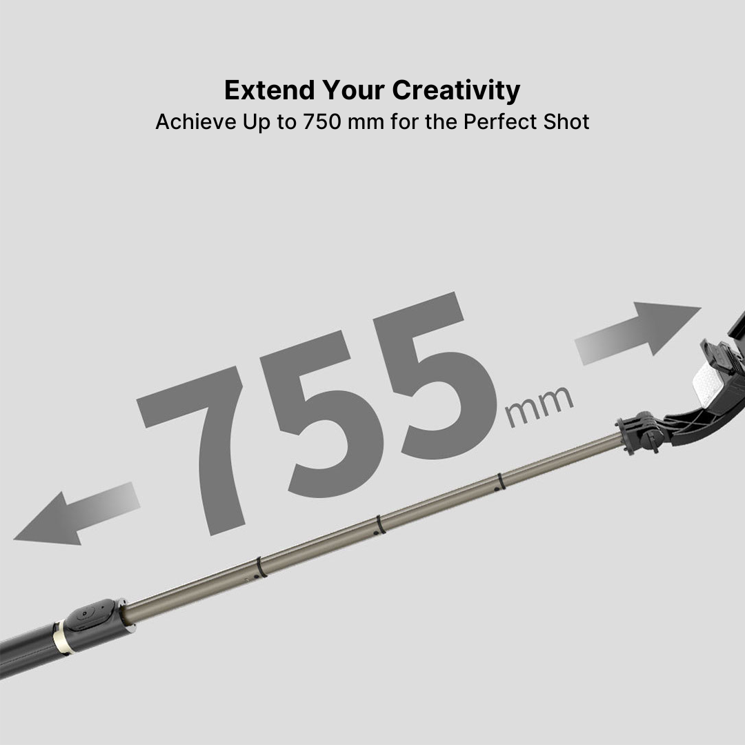 Wireless Bluetooth Selfie Stick Tripod with Remote Control for Creators 2
