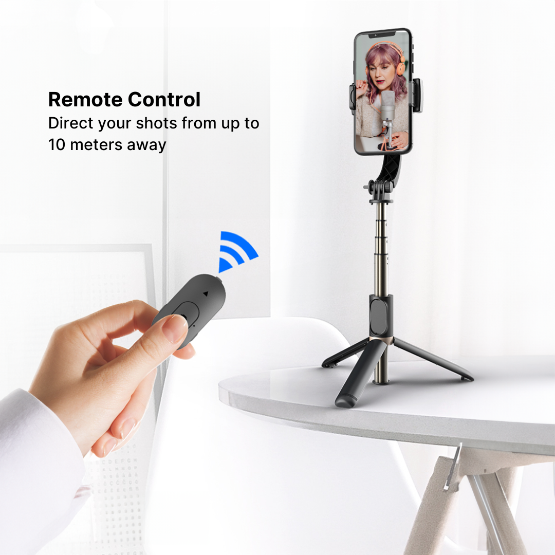 Wireless Bluetooth Selfie Stick Tripod with Remote Control for Creators 5