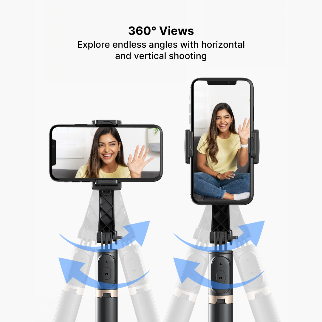 Wireless Bluetooth Selfie Stick Tripod with Remote Control for Creators 6