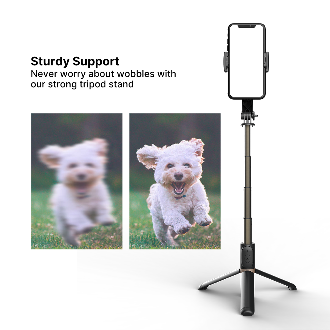 Wireless Bluetooth Selfie Stick Tripod with Remote Control for Creators 8