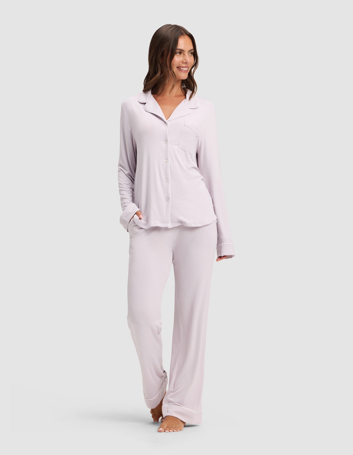 Women's Bamboo Pajama Set – Luxurious Long Sleeve Pajamas for Ultimate Comfort & Breathability 13