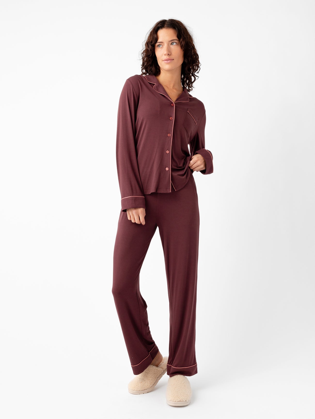 Women's Bamboo Pajama Set – Luxurious Long Sleeve Pajamas for Ultimate Comfort & Breathability 16
