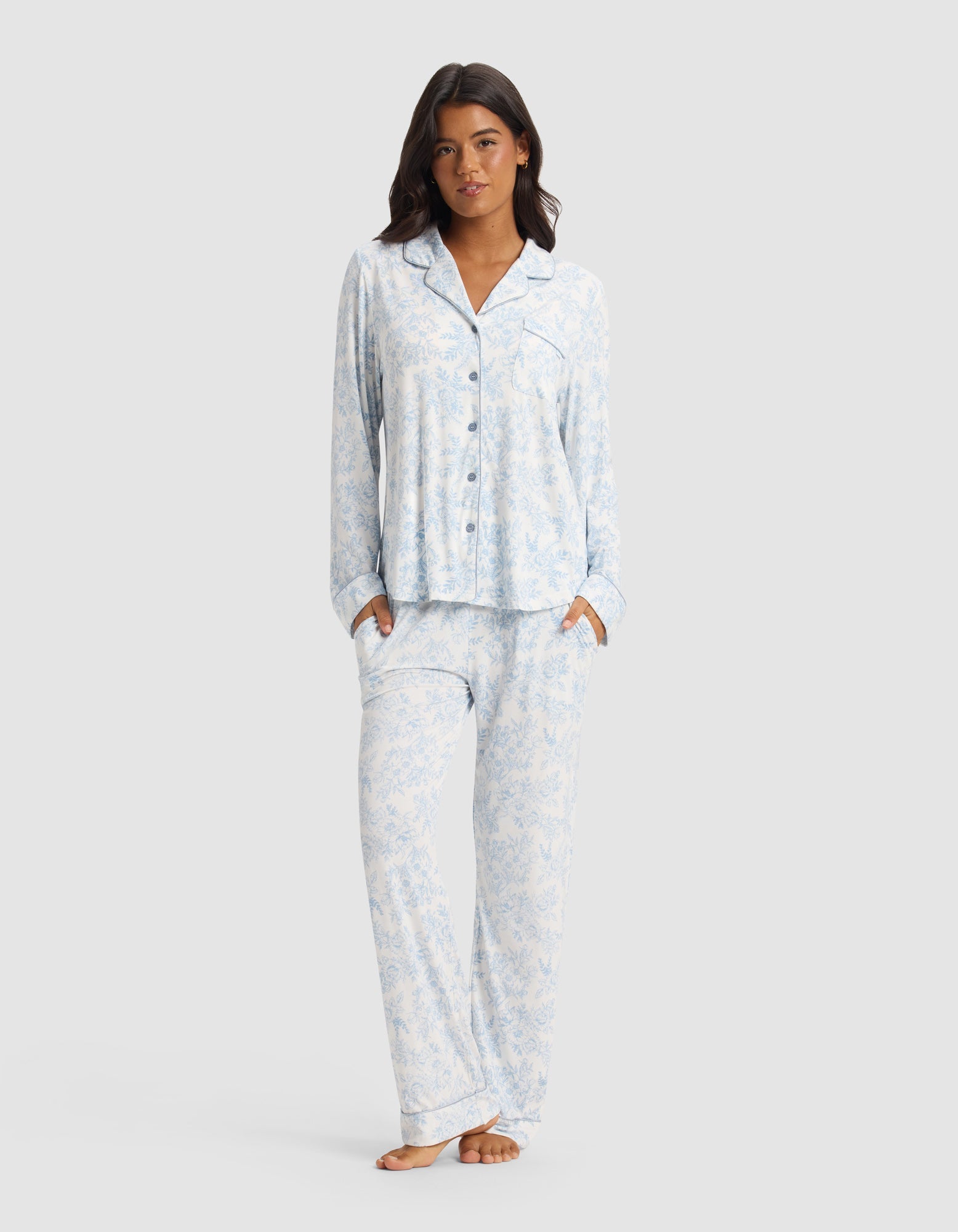Women's Bamboo Pajama Set – Luxurious Long Sleeve Pajamas for Ultimate Comfort & Breathability 18