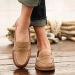 Women's Vintage Black Loafers – Stylish Slip-On Penny Loafers for All Seasons 3