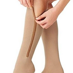 Zippered Compression Socks for Women & Men – 20-30 mmHg Support Stockings for All-Day Comfort 1