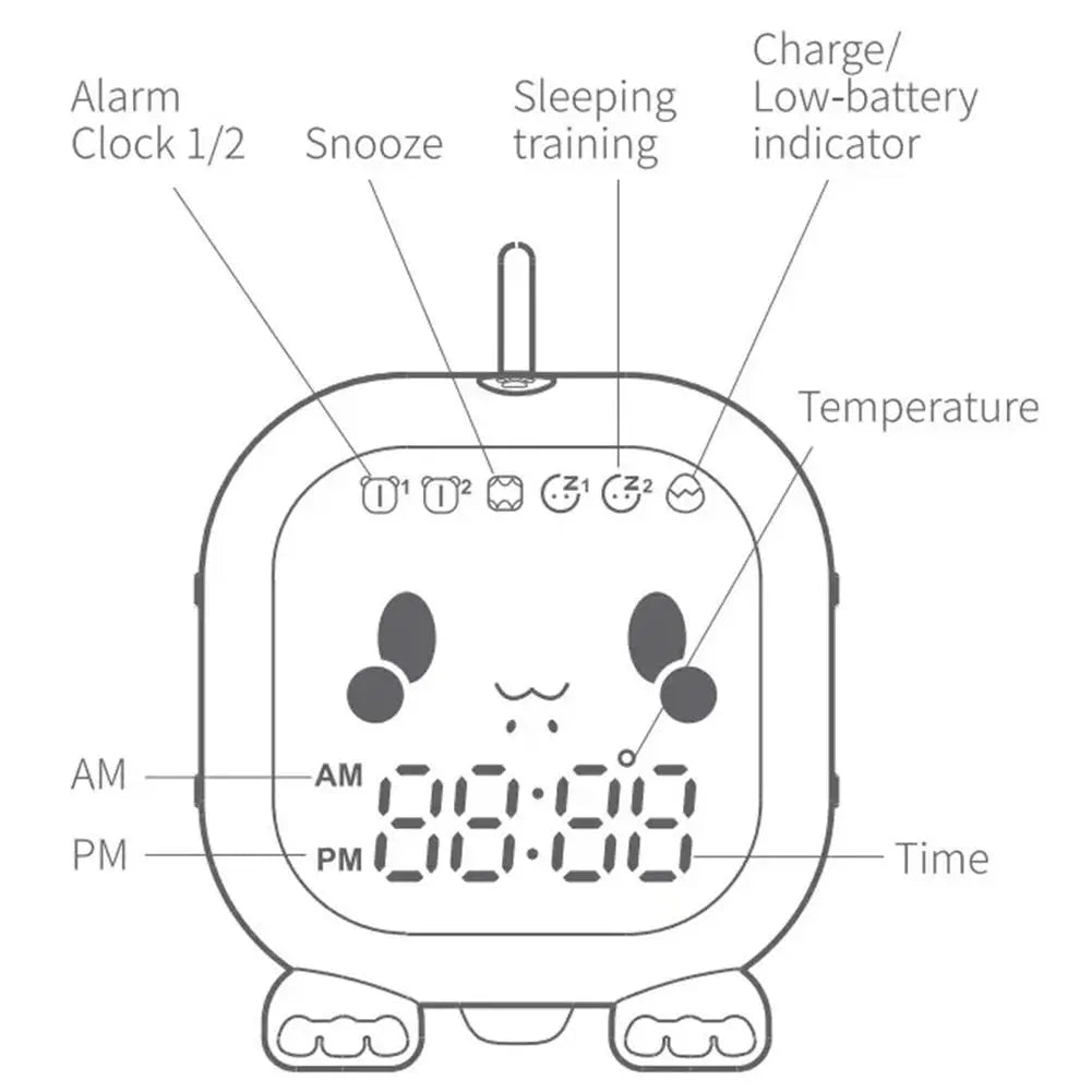 LED Dinosaur Digital Alarm Clock