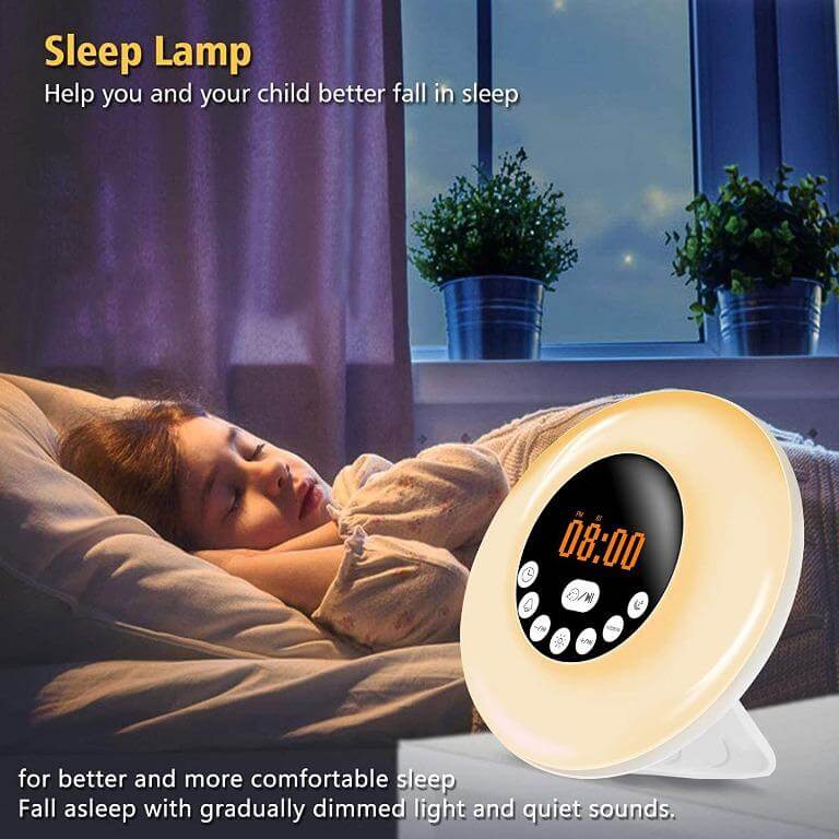 Sunrise Simulation Bedside Lamp Alarm Clock