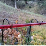 Hanging Long Tube Red Bird Feeder