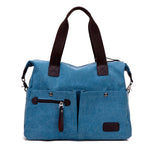 Ladies Handbag Multipockets Canvas Bag