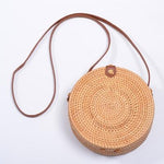 Handmade Bohemian Straw Rattan Crossbody Bag