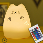 Cartoon Cat LED Night Light