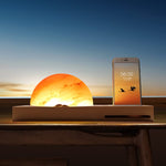 Sunrise Oriental LED Salt Lamp with Wireless Charger