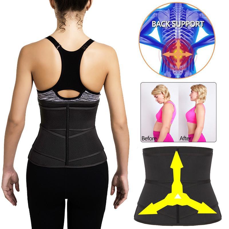 Double Sweat Belt Waist Trainer Corset