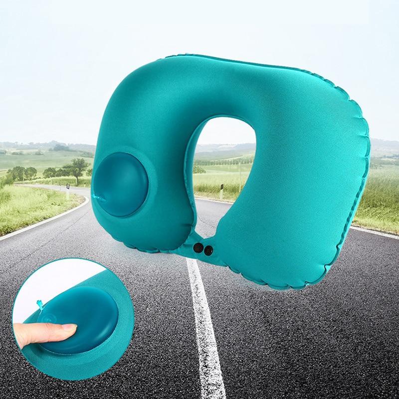 U-Shaped Inflatable Travel Pillow