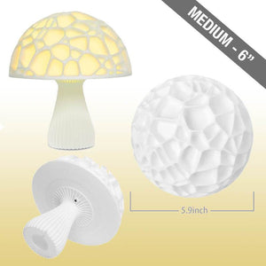 3D Printed Silicone Creative Mushroom Table Lamp