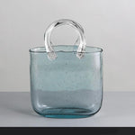 Nordic Transparent Handbag Glass Vase