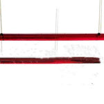 Hanging Long Tube Red Bird Feeder