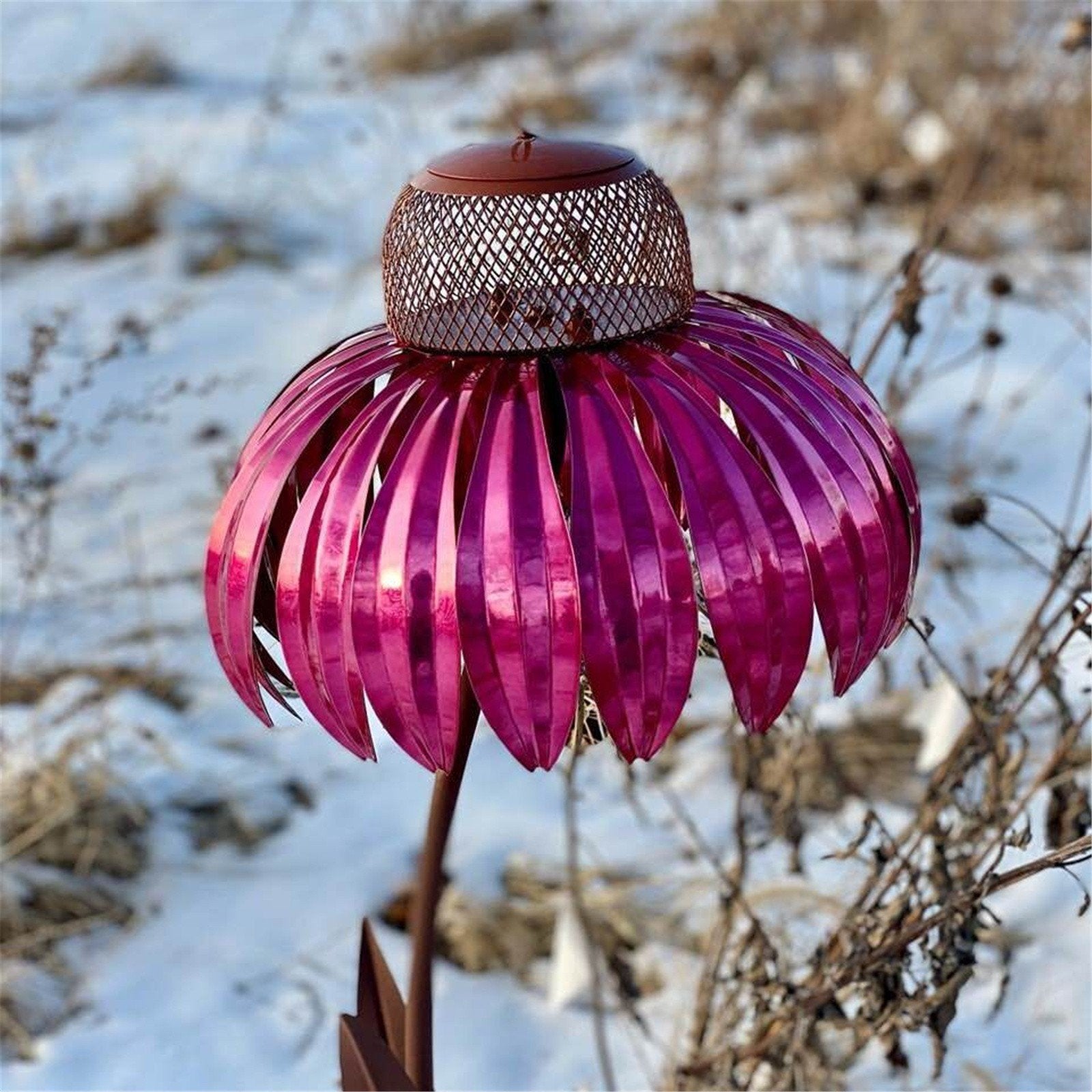 Coneflower Petal Shape Garden Bird Feeder