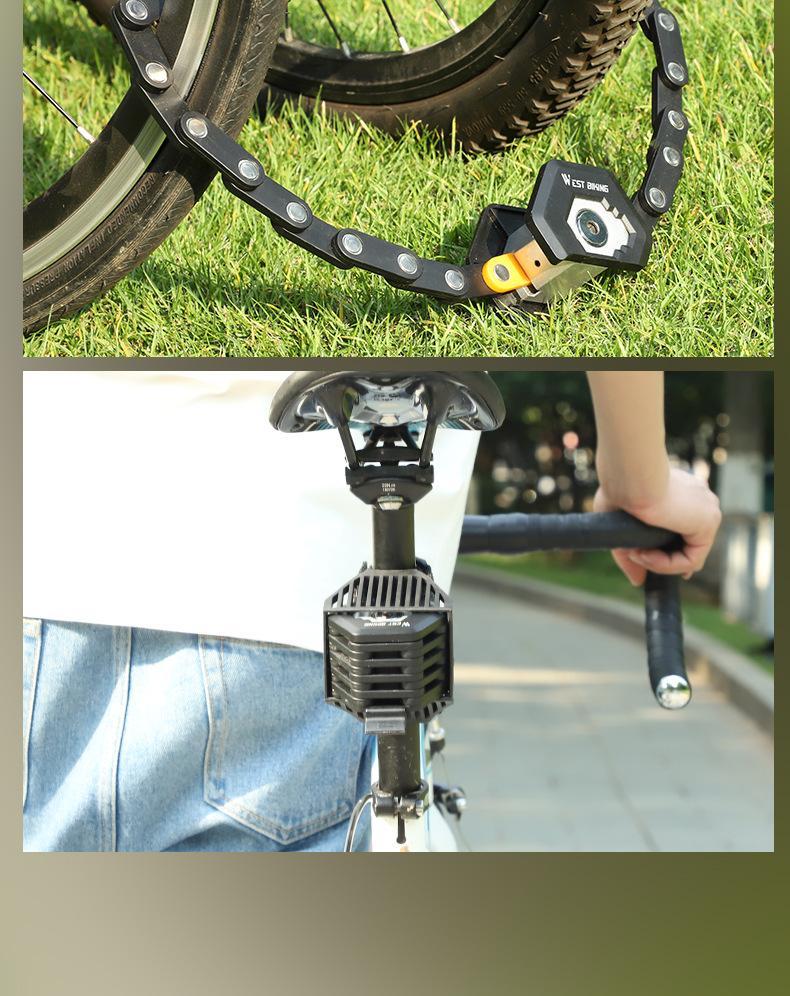 Anti Theft Heavy Duty Folding Bike Lock with 3 Keys