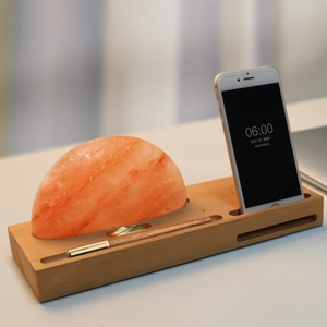 Sunrise Oriental LED Salt Lamp with Wireless Charger