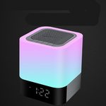 Colorful Night Light Bluetooth Speaker with Clock