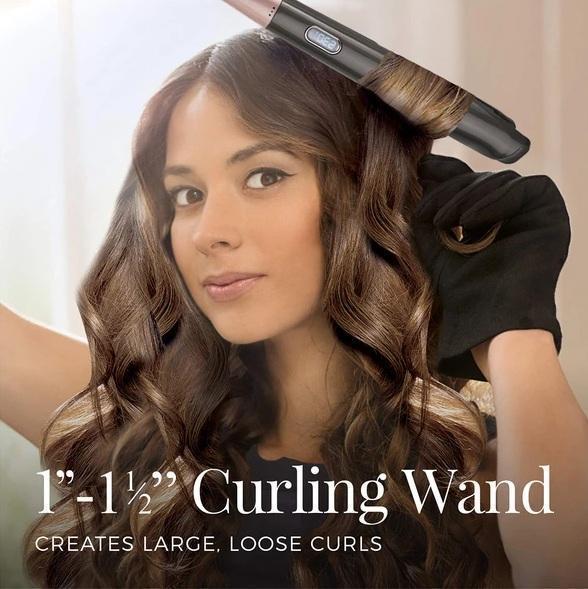 New Professional 2-in-1 Hair Curling & Straightening Iron