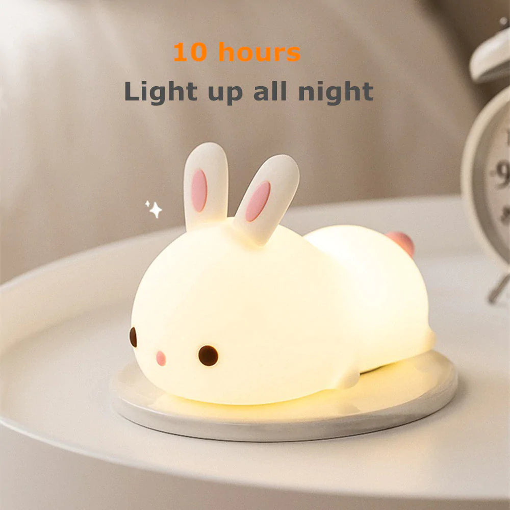 Cute Rabbit Touch Night Light