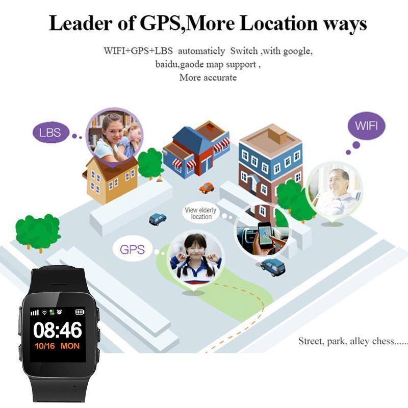 Gps Tracking Watch For Adult Elderly Smart Watch Anti-lost SOS Wifi GPS Trackers Trendy Household 
