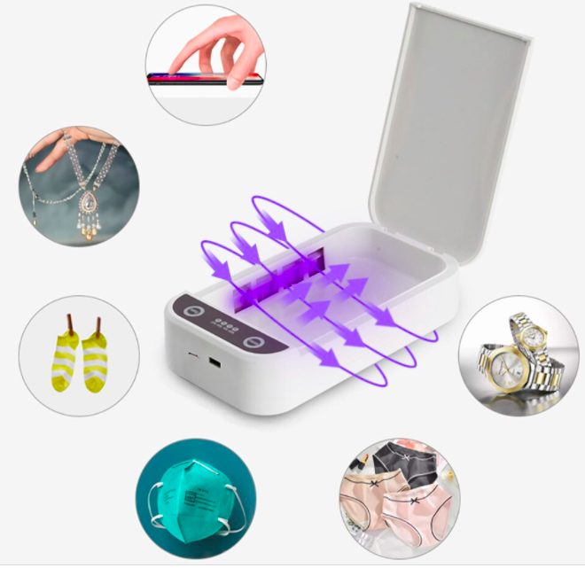 UV Light Phone Sterilizer And Sanitizer For Smartphone Disinfection