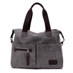 Ladies Handbag Multipockets Canvas Bag