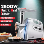 Electric Meat Grinder & Sausage Stuffer with Stainless Steel Blade | 2800W High Power