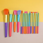 15pcs Colorful Makeup Brush Set
