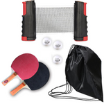 Portable Table Tennis Set with Retractable Net